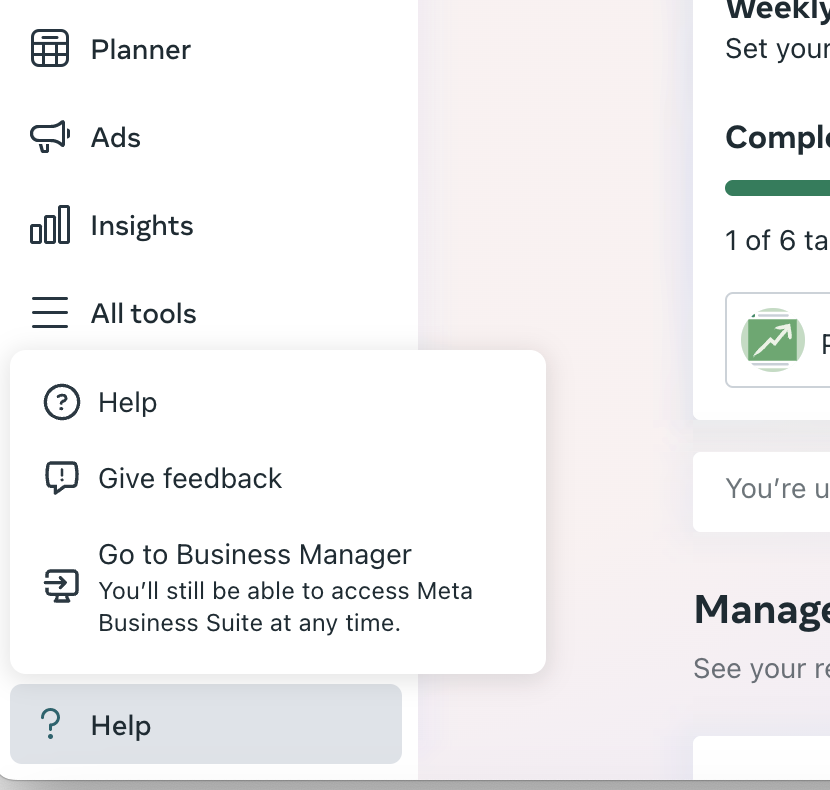 How to switch from Meta Business Suite to Meta Business Manager