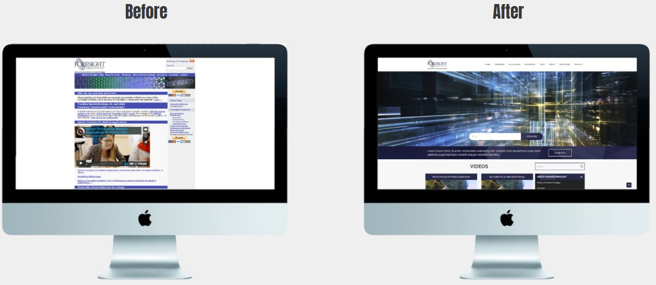Future Bright - Marin Web Design - Before And After