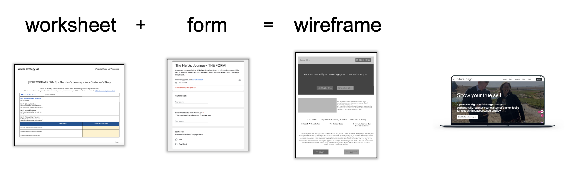 Storybrand Website mock up tool