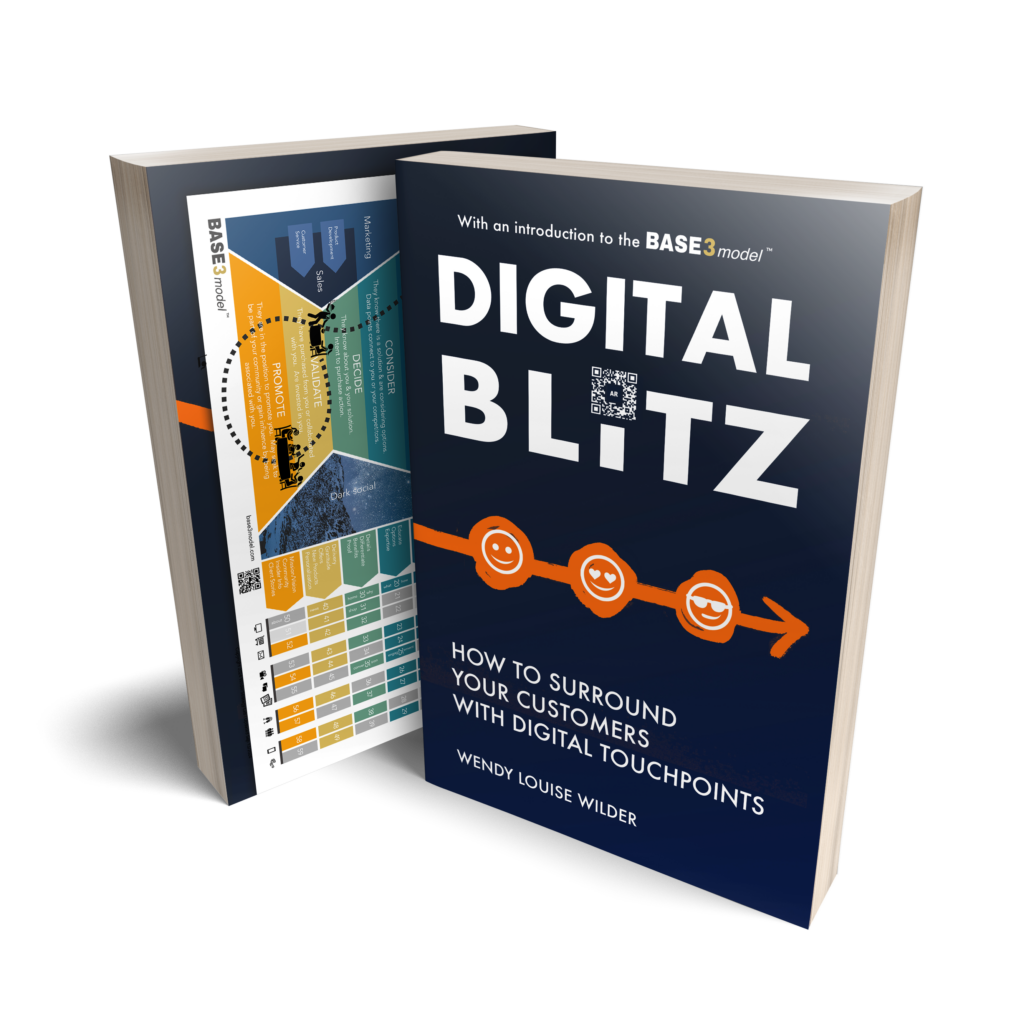 Learn BASE3 Digital Marketing Strategies 12 DIGITAL BLITZ FRONT BACK COVER ORANGE